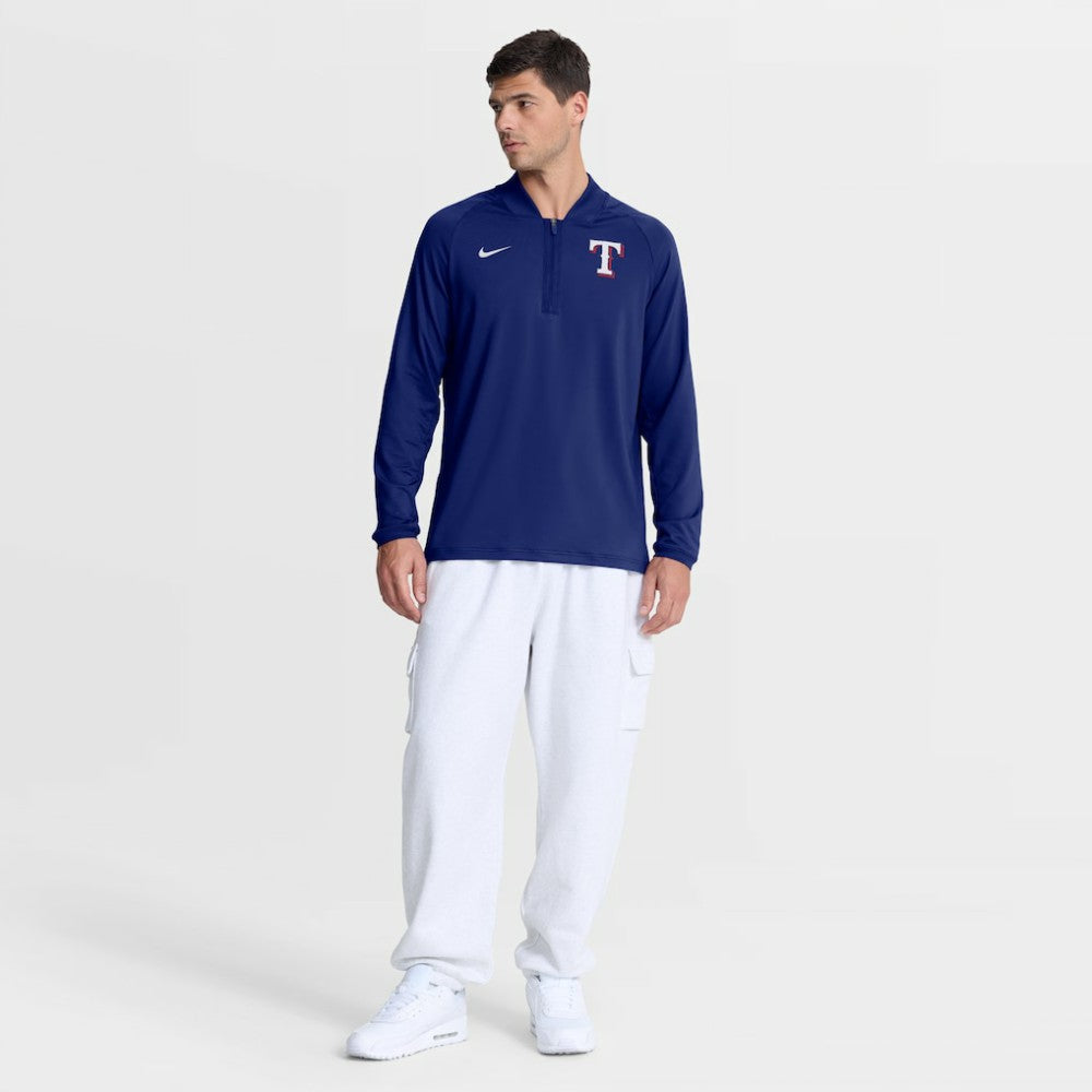 Texas Rangers Nike Authentic Collection Dri-FIT Raglan Half-Zip Pullover - MLB