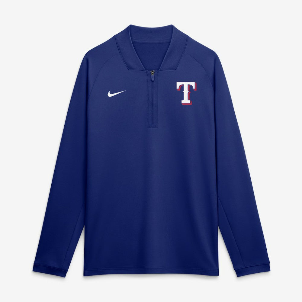 Texas Rangers Nike Authentic Collection Dri-FIT Raglan Half-Zip Pullover - MLB