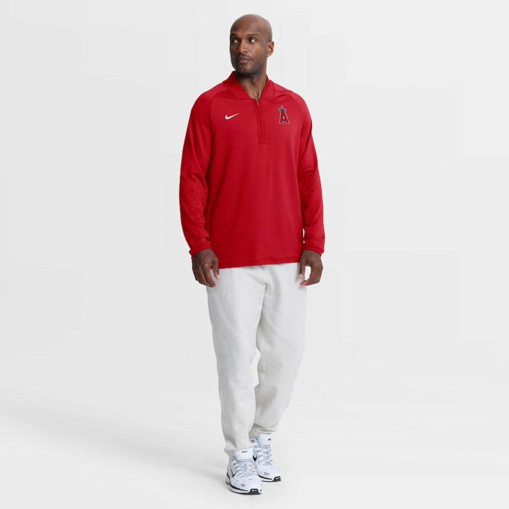 Los Angeles Angels Nike Authentic Collection Dri-FIT Raglan Half-Zip Pullover - MLB