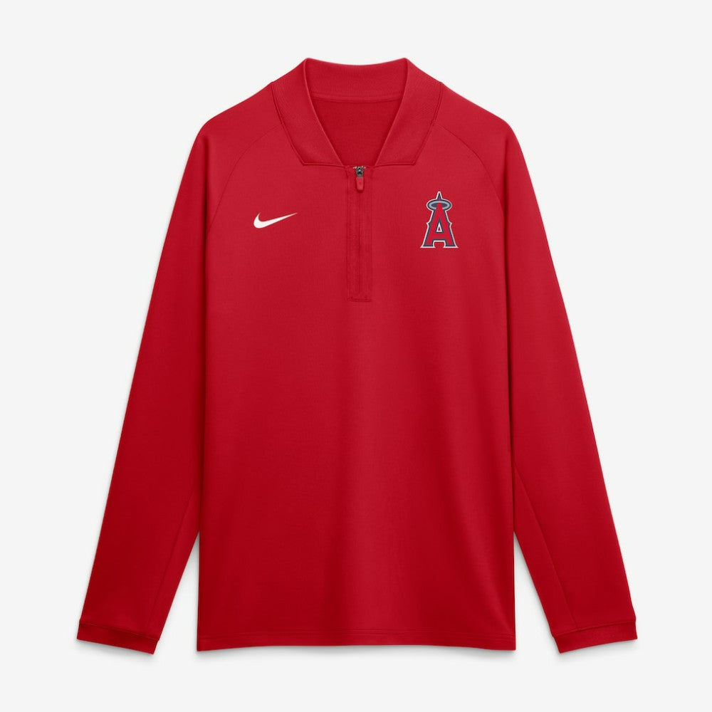 Los Angeles Angels Nike Authentic Collection Dri-FIT Raglan Half-Zip Pullover - MLB
