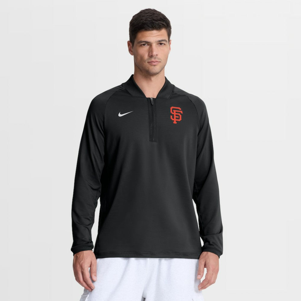 San Francisco Giants Nike Authentic Collection Dri-FIT Raglan Half-Zip Pullover - MLB