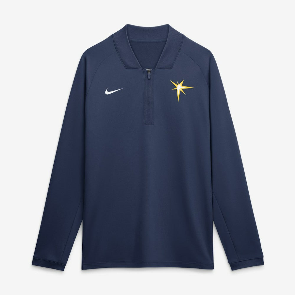 Tampa Bay Rays Nike Authentic Collection Dri-FIT Raglan Half-Zip Pullover - MLB