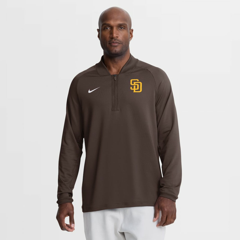 San Diego Padres Nike Authentic Collection Dri-FIT Raglan Half-Zip Pullover - MLB