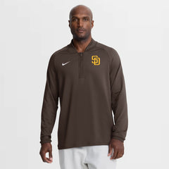 San Diego Padres Nike Authentic Collection Dri-FIT Raglan Half-Zip Pullover - MLB
