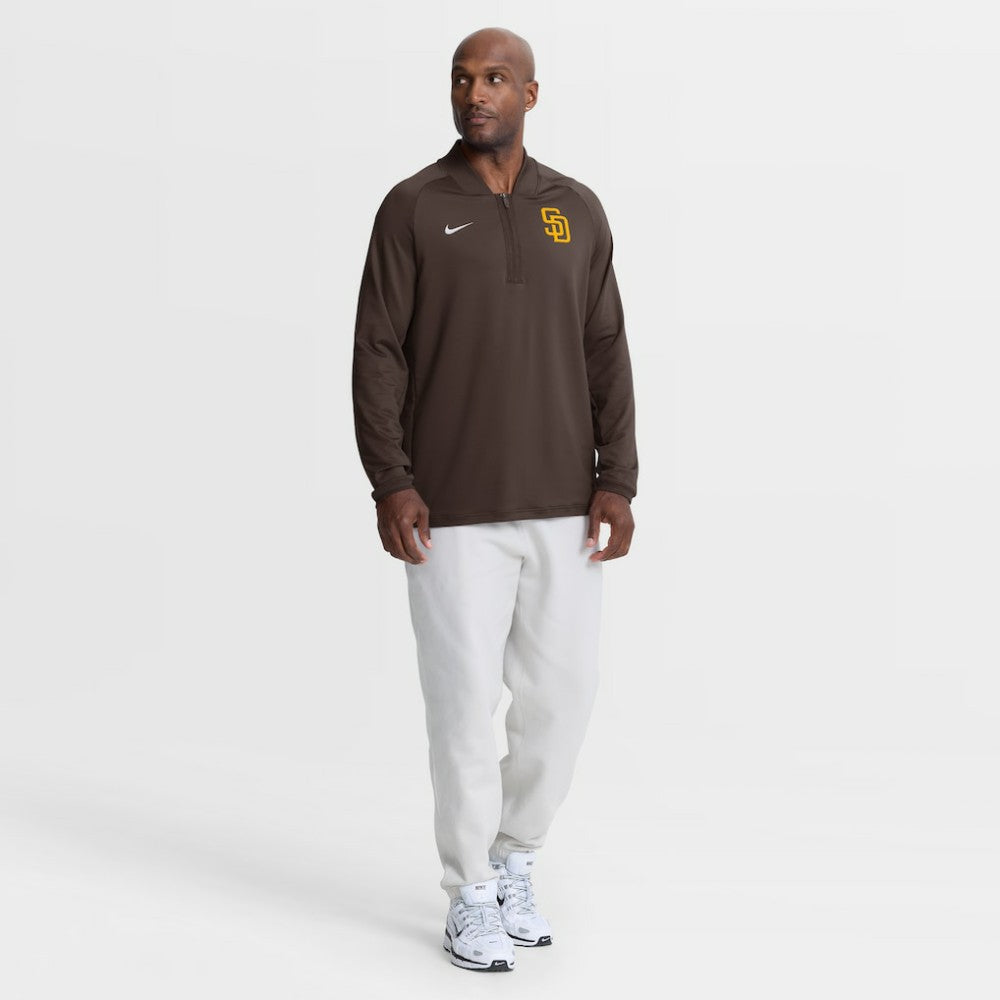 San Diego Padres Nike Authentic Collection Dri-FIT Raglan Half-Zip Pullover - MLB