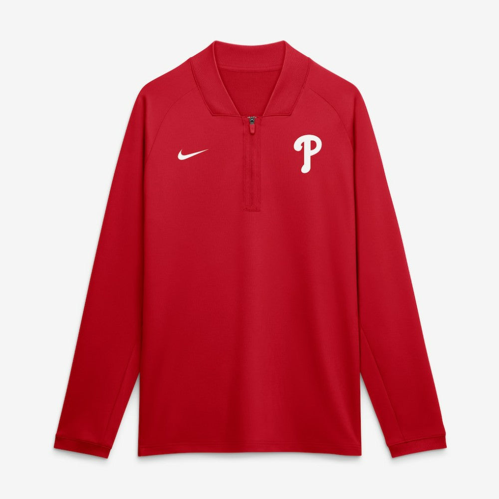 Philadelphia Phillies Nike Authentic Collection Dri-FIT Raglan Half-Zip Pullover - MLB