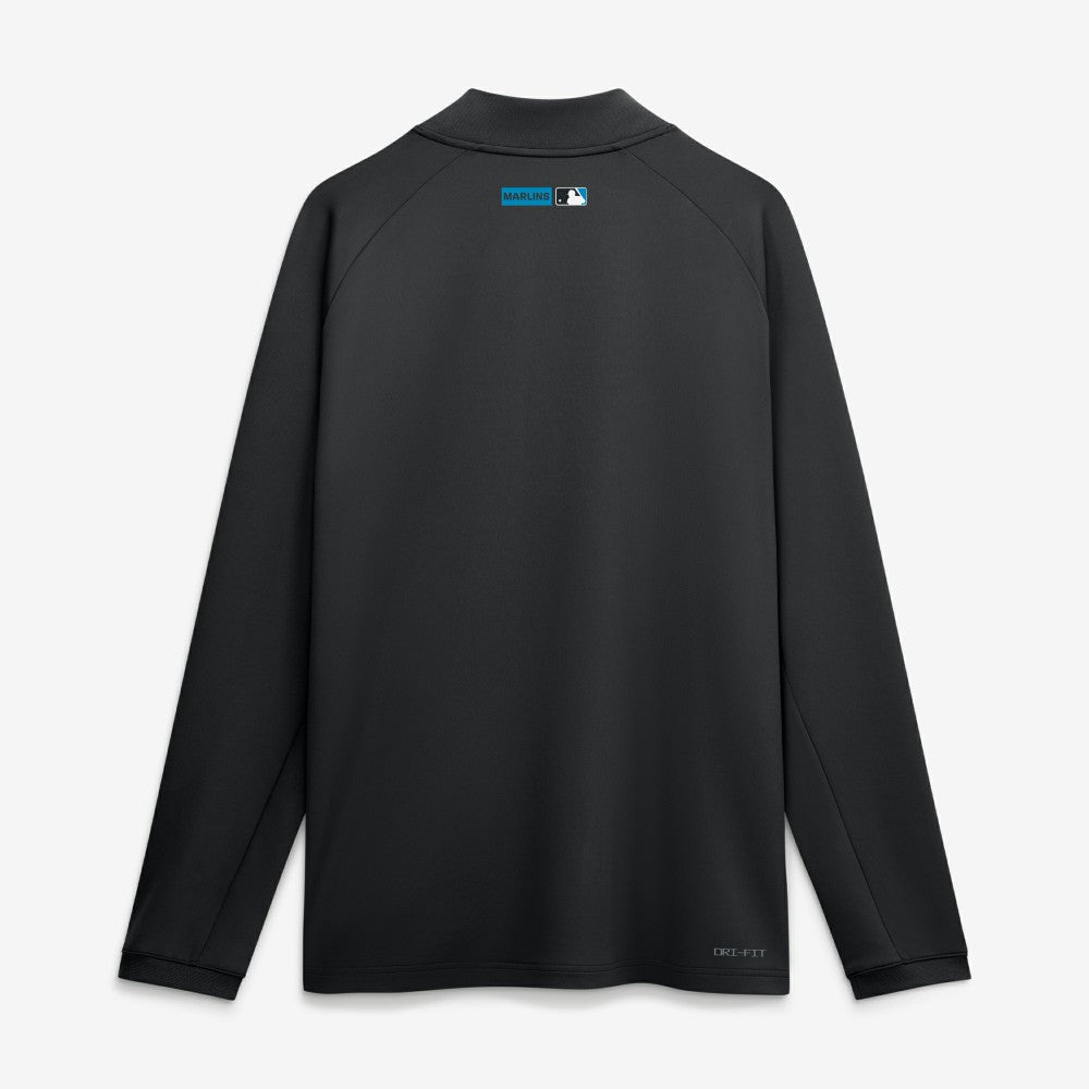 Miami Marlins Nike Authentic Collection Dri-FIT Raglan Half-Zip Pullover - MLB