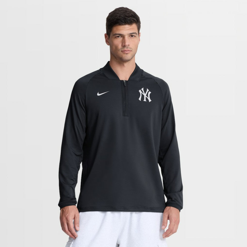 New York Yankees Nike Authentic Collection Dri-FIT Raglan Half-Zip Pullover - MLB