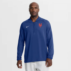 New York Mets Nike Authentic Collection Dri-FIT Raglan Half-Zip Pullover - MLB