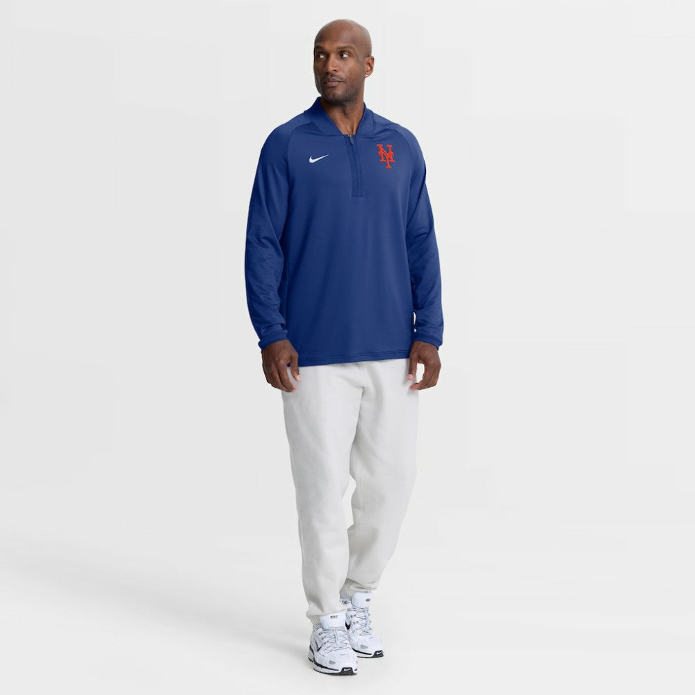 New York Mets Nike Authentic Collection Dri-FIT Raglan Half-Zip Pullover - MLB