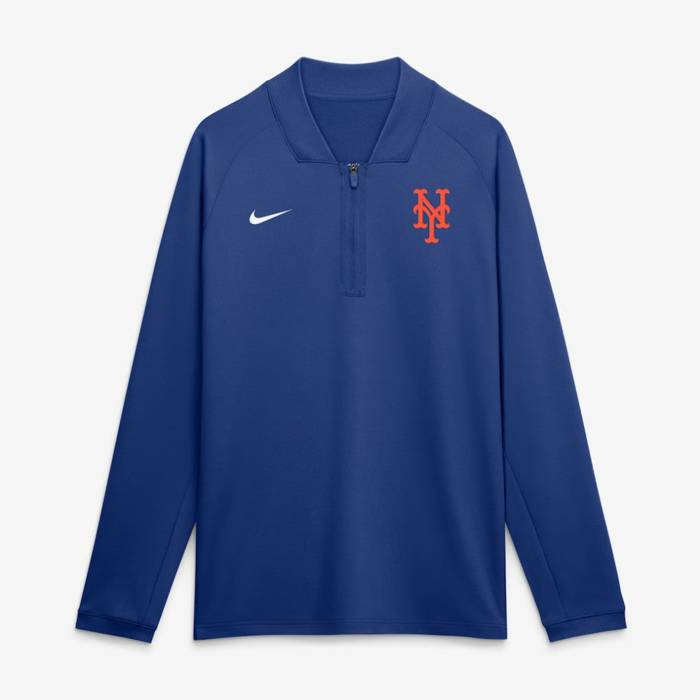 New York Mets Nike Authentic Collection Dri-FIT Raglan Half-Zip Pullover - MLB