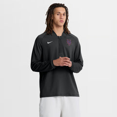 New York Mets Nike Authentic Collection Dri-FIT Raglan Half-Zip Pullover - MLB