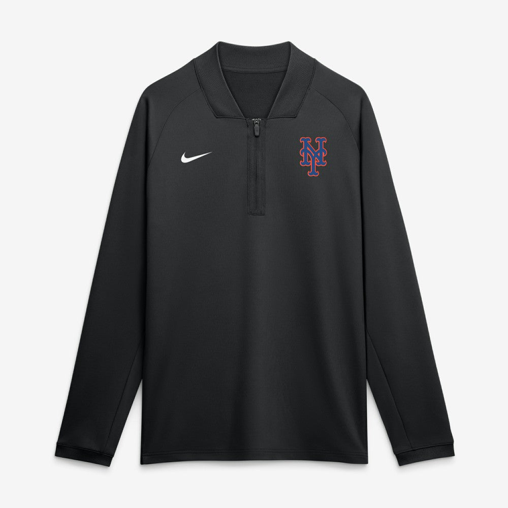 New York Mets Nike Authentic Collection Dri-FIT Raglan Half-Zip Pullover - MLB