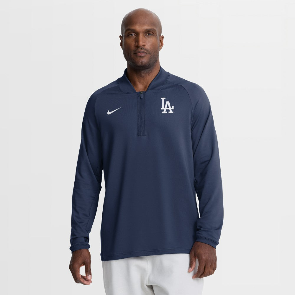 Los Angeles Dodgers Nike Authentic Collection Dri-FIT Raglan Half-Zip Pullover - MLB