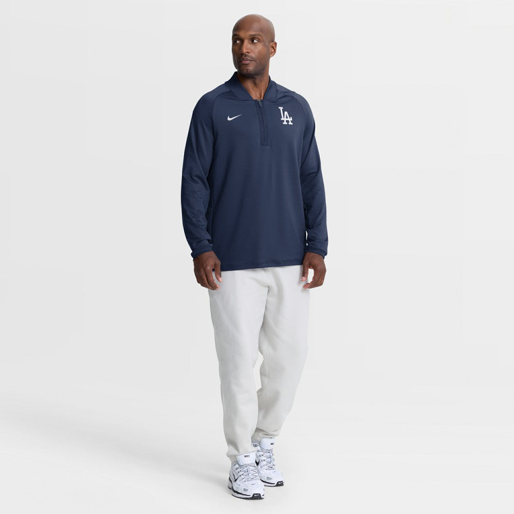 Los Angeles Dodgers Nike Authentic Collection Dri-FIT Raglan Half-Zip Pullover - MLB