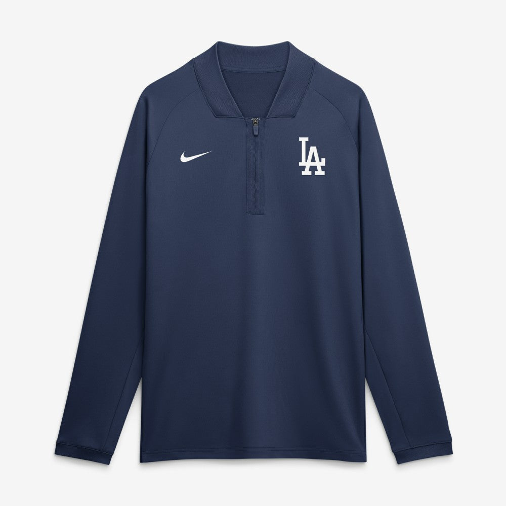 Los Angeles Dodgers Nike Authentic Collection Dri-FIT Raglan Half-Zip Pullover - MLB