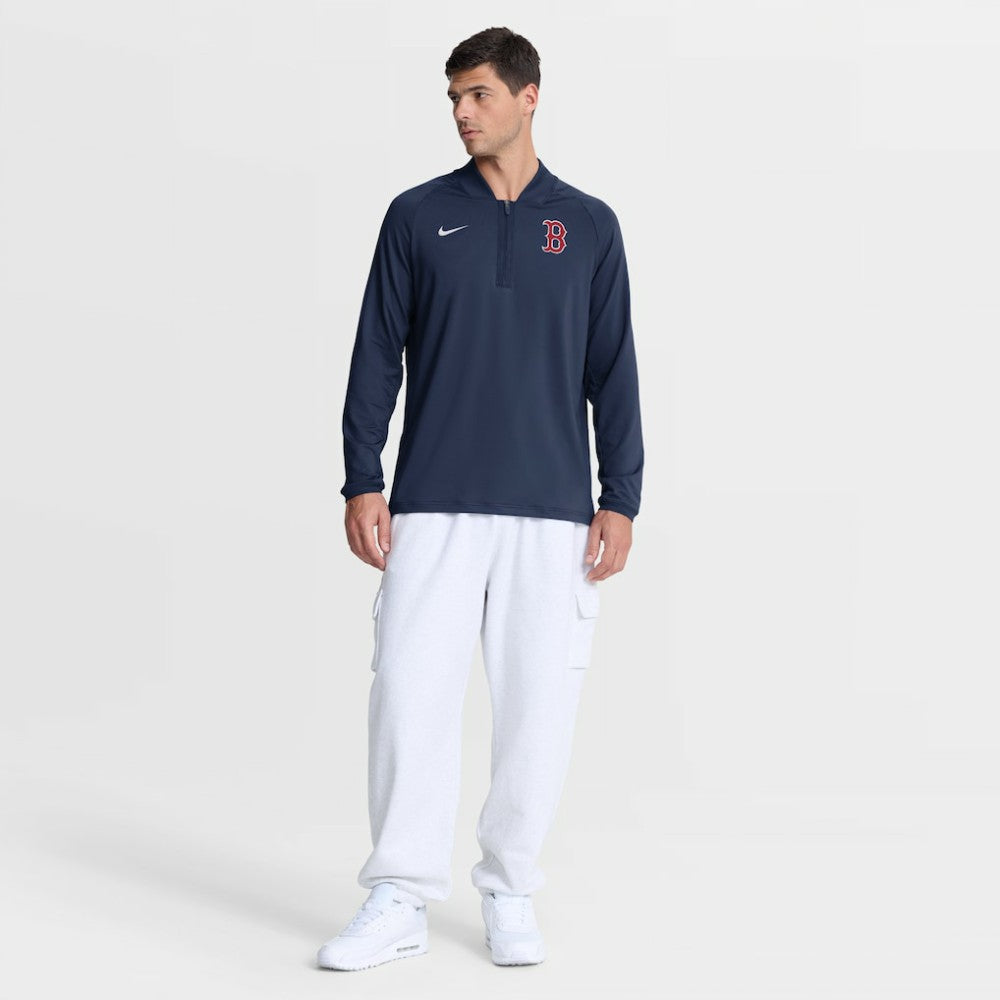 Boston Red Sox Nike Authentic Collection Dri-FIT Raglan Half-Zip Pullover - MLB