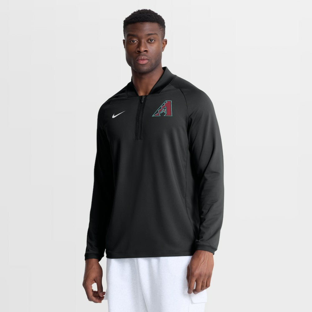 Arizona Diamondbacks Nike Authentic Collection Dri-FIT Raglan Half-Zip Pullover - MLB