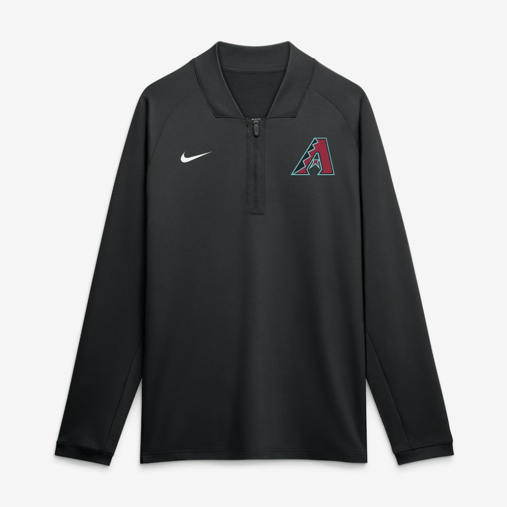 Arizona Diamondbacks Nike Authentic Collection Dri-FIT Raglan Half-Zip Pullover - MLB