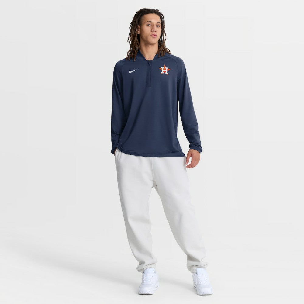 Houston Astros Nike Authentic Collection Dri-FIT Raglan Half-Zip Pullover - MLB