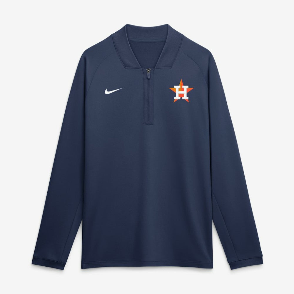 Houston Astros Nike Authentic Collection Dri-FIT Raglan Half-Zip Pullover - MLB