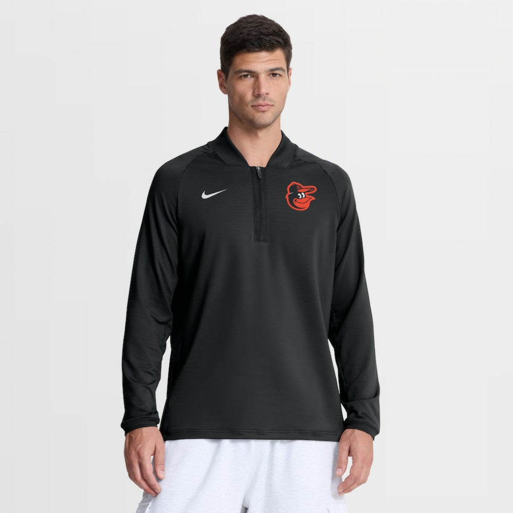 Baltimore Orioles Nike Authentic Collection Dri-FIT Raglan Half-Zip Pullover - MLB