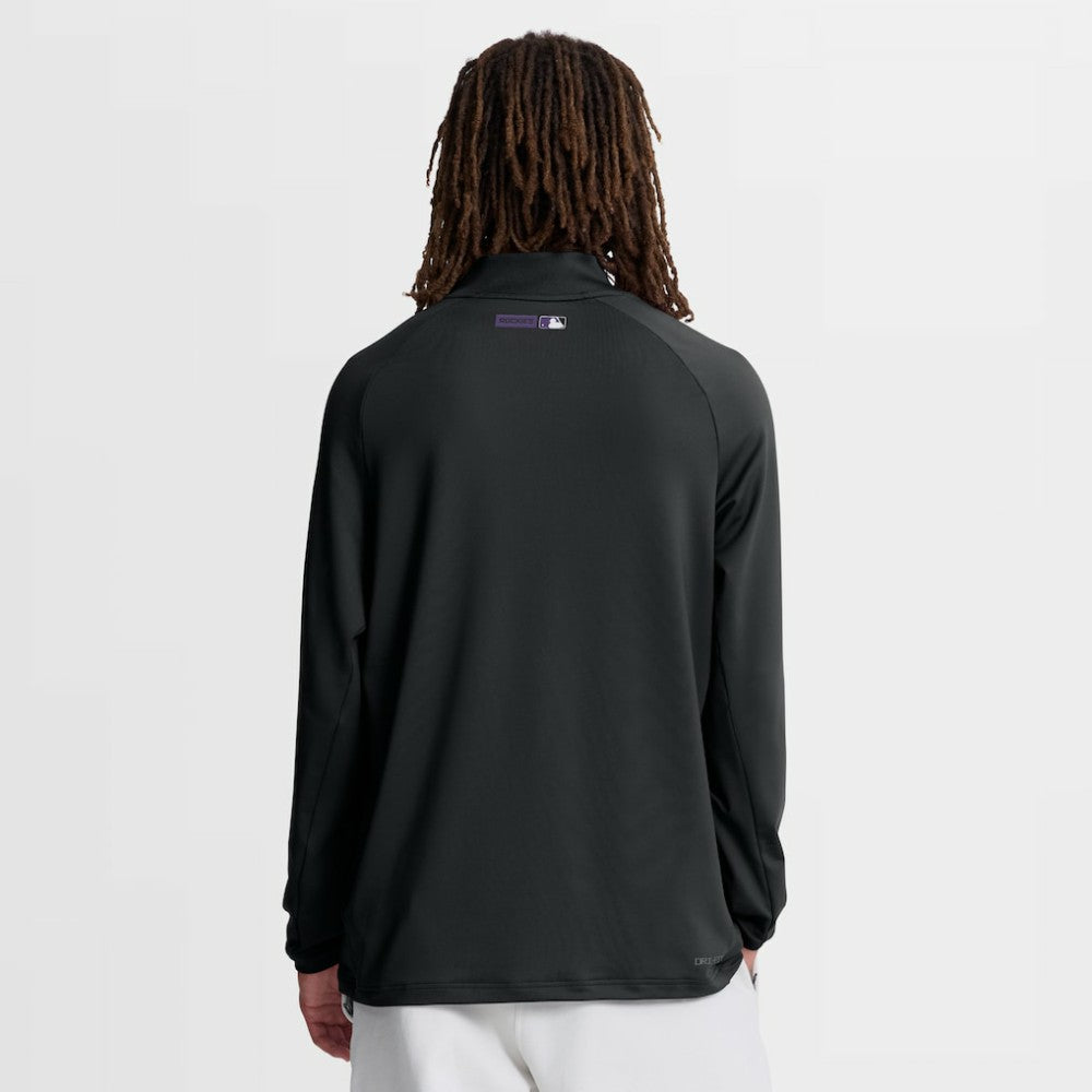 Colorado Rockies Nike Authentic Collection Dri-FIT Raglan Half-Zip Pullover - MLB