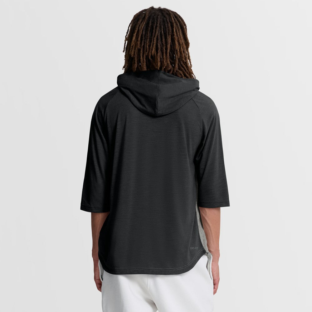 Miami Marlins Nike Authentic Collection Flux Dri-FIT Raglan 3/4-Sleeve Hooded T-Shirt - MLB