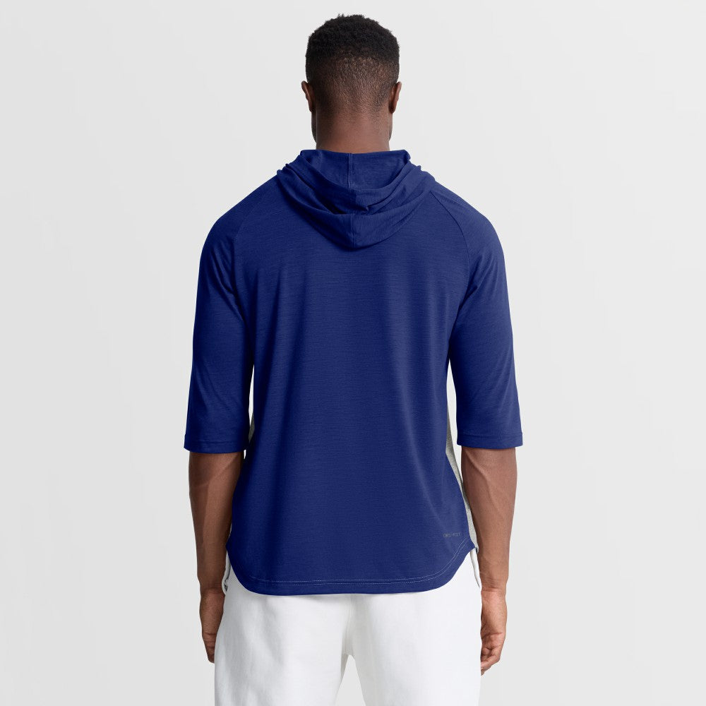 Los Angeles Dodgers Nike Authentic Collection Flux Dri-FIT Raglan 3/4-Sleeve Hooded T-Shirt - MLB