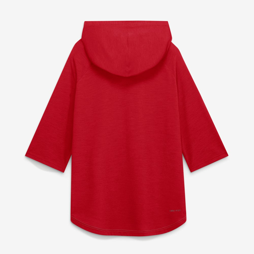 Los Angeles Angels Nike Authentic Collection Flux Dri-FIT Raglan 3/4-Sleeve Hooded T-Shirt - MLB