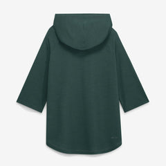 Athletics Nike Authentic Collection Flux Dri-FIT Raglan 3/4-Sleeve Hooded T-Shirt - MLB