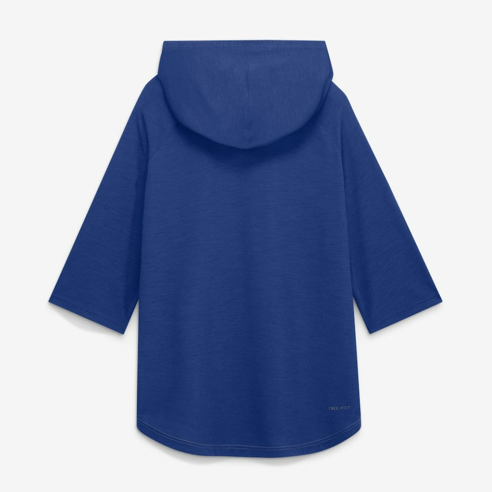 New York Mets Nike Authentic Collection Flux Dri-FIT Raglan 3/4-Sleeve Hooded T-Shirt - MLB