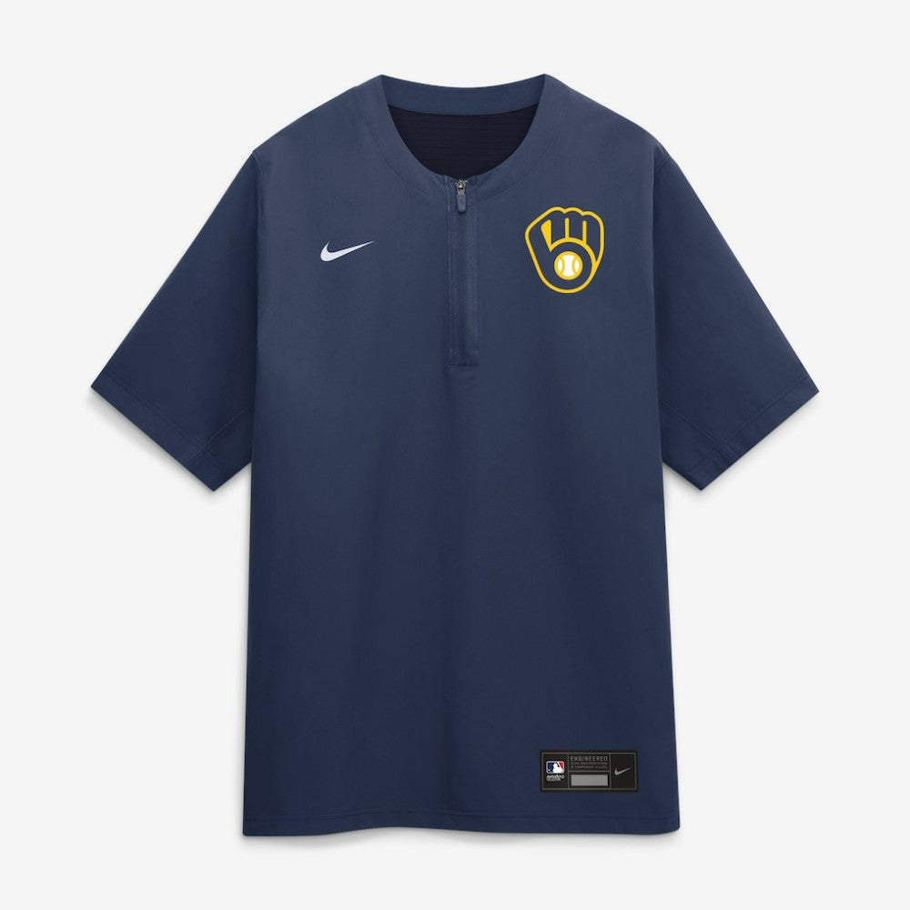 Milwaukee Brewers Nike Authentic Collection Dri-FIT Quarter-Zip Windshirt - MLB