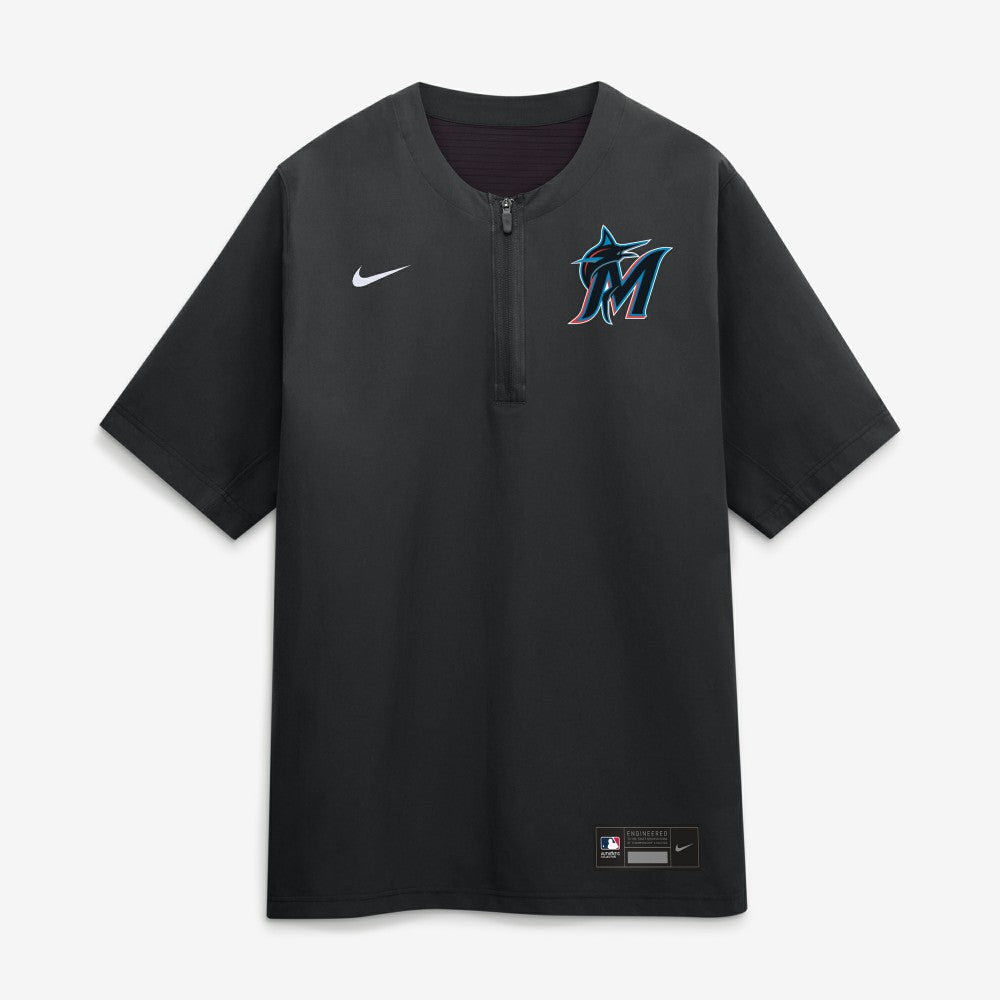 Miami Marlins Nike Authentic Collection Dri-FIT Quarter-Zip Windshirt - MLB