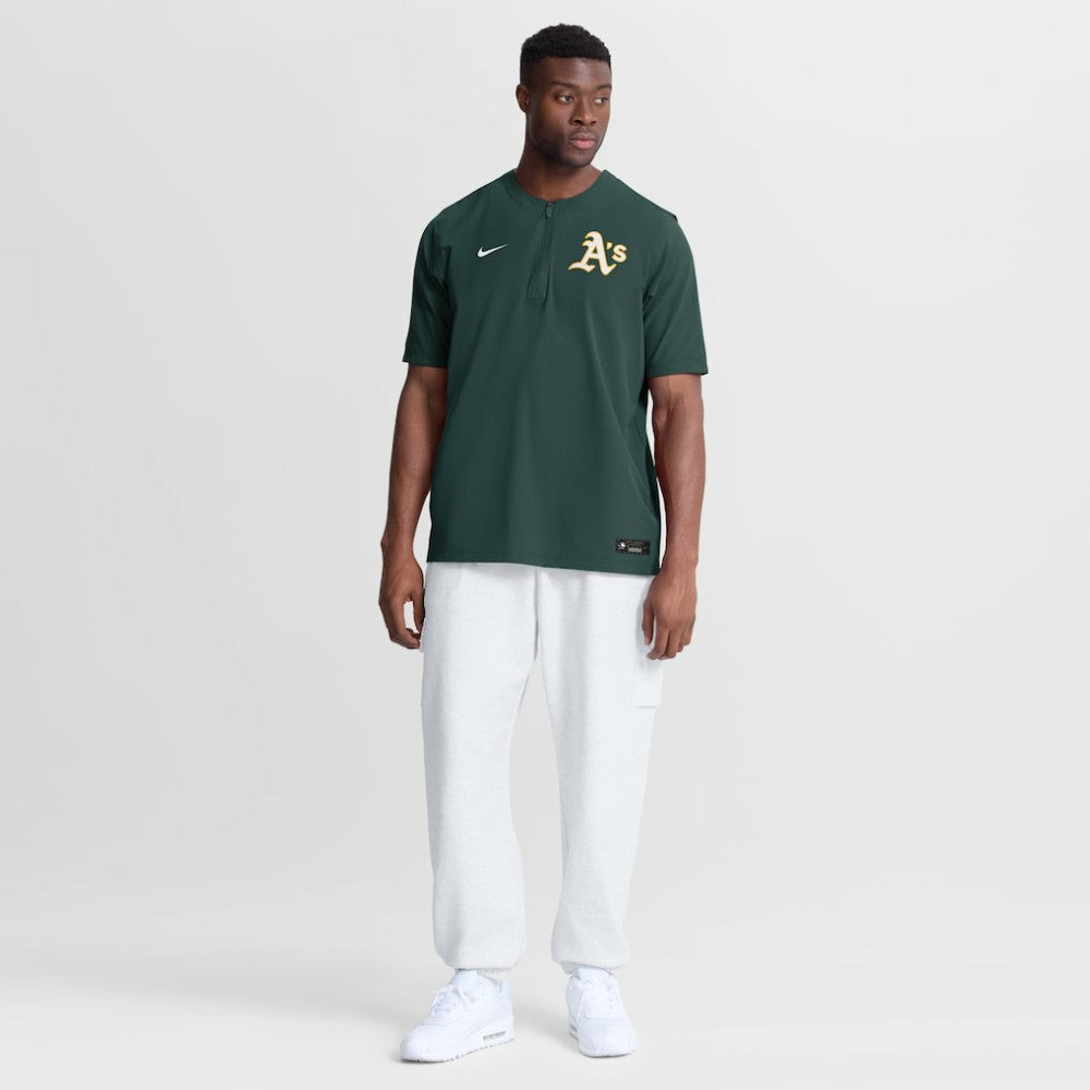 Athletics Nike Authentic Collection Dri-FIT Quarter-Zip Windshirt - MLB