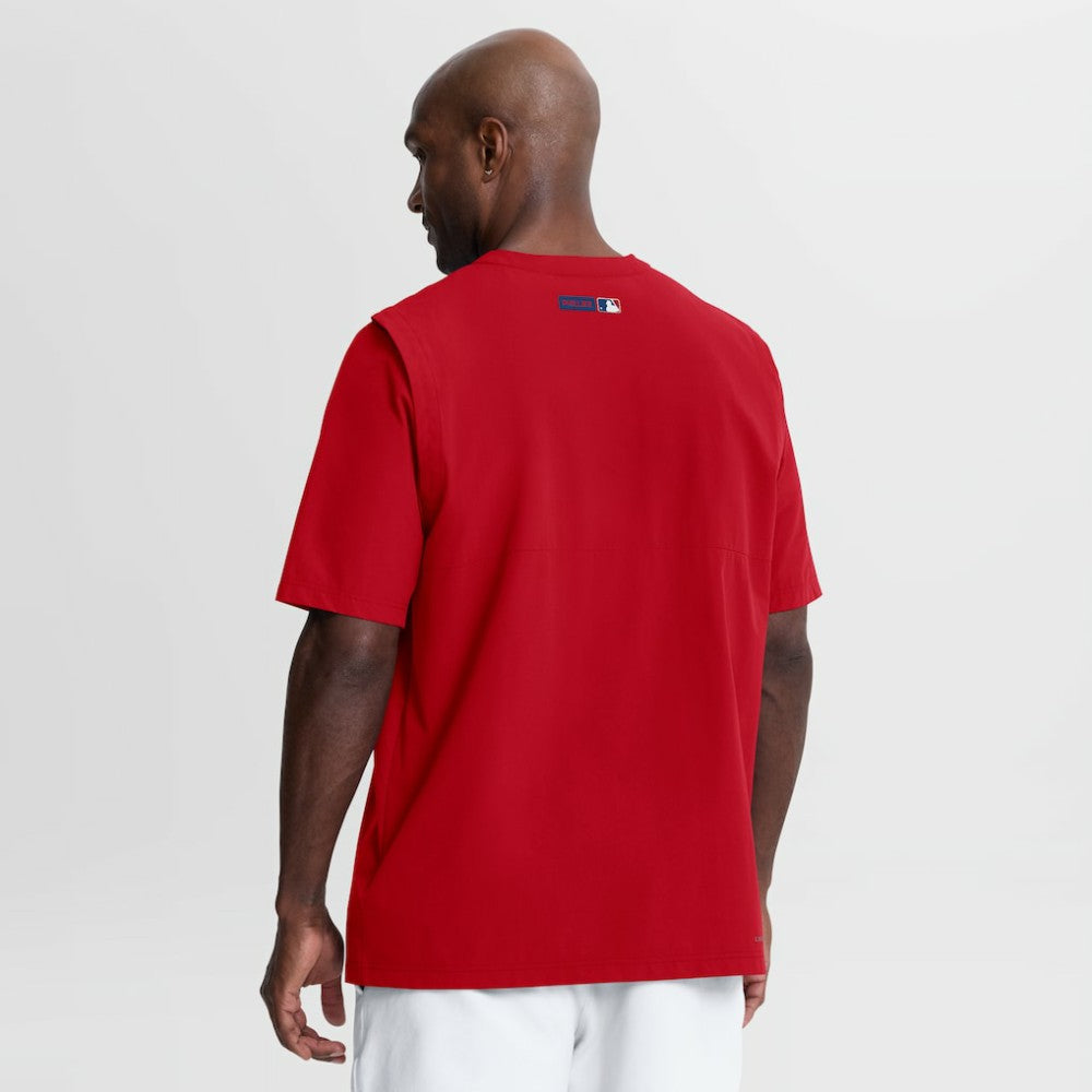 Philadelphia Phillies Nike Authentic Collection Dri-FIT Quarter-Zip Windshirt - MLB
