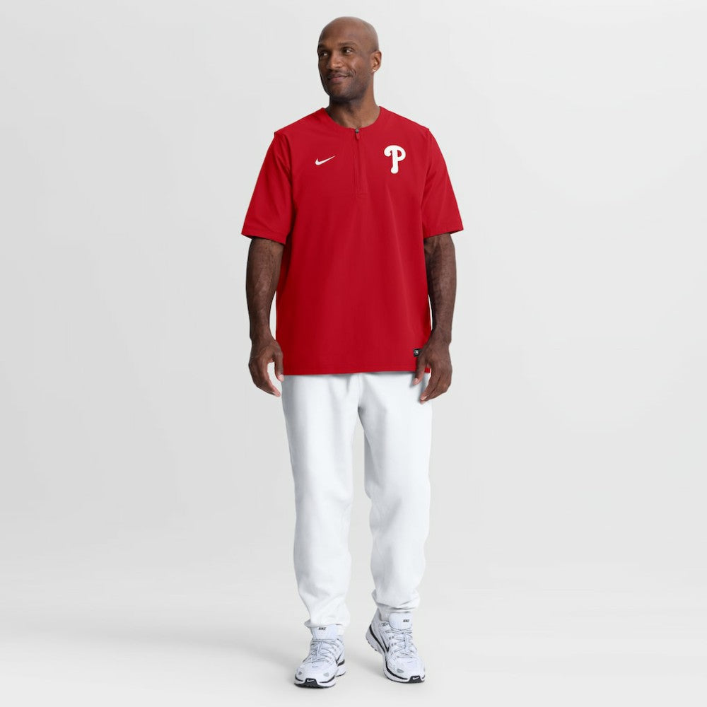 Philadelphia Phillies Nike Authentic Collection Dri-FIT Quarter-Zip Windshirt - MLB