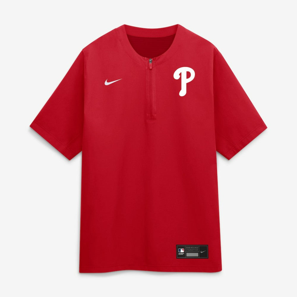Philadelphia Phillies Nike Authentic Collection Dri-FIT Quarter-Zip Windshirt - MLB