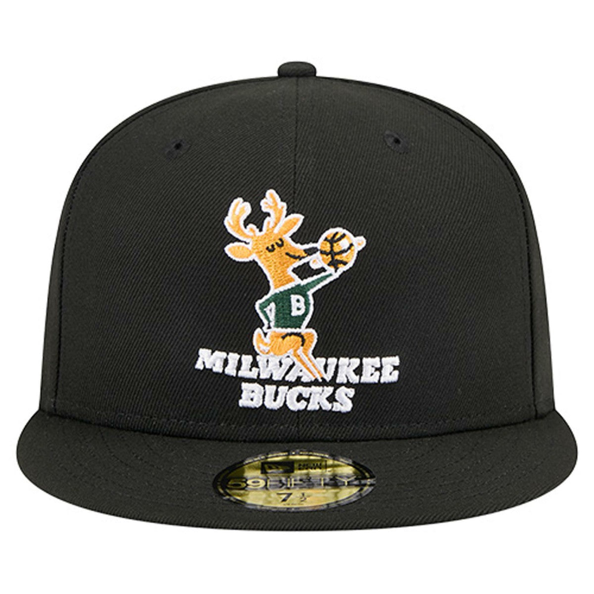 Milwaukee Bucks Core Logo 59FIFTY Fitted Hat Black - NBA