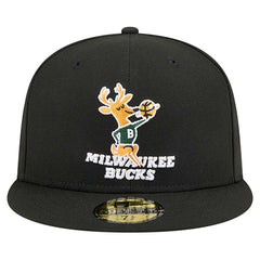 Milwaukee Bucks Core Logo 59FIFTY Fitted Hat Black - NBA