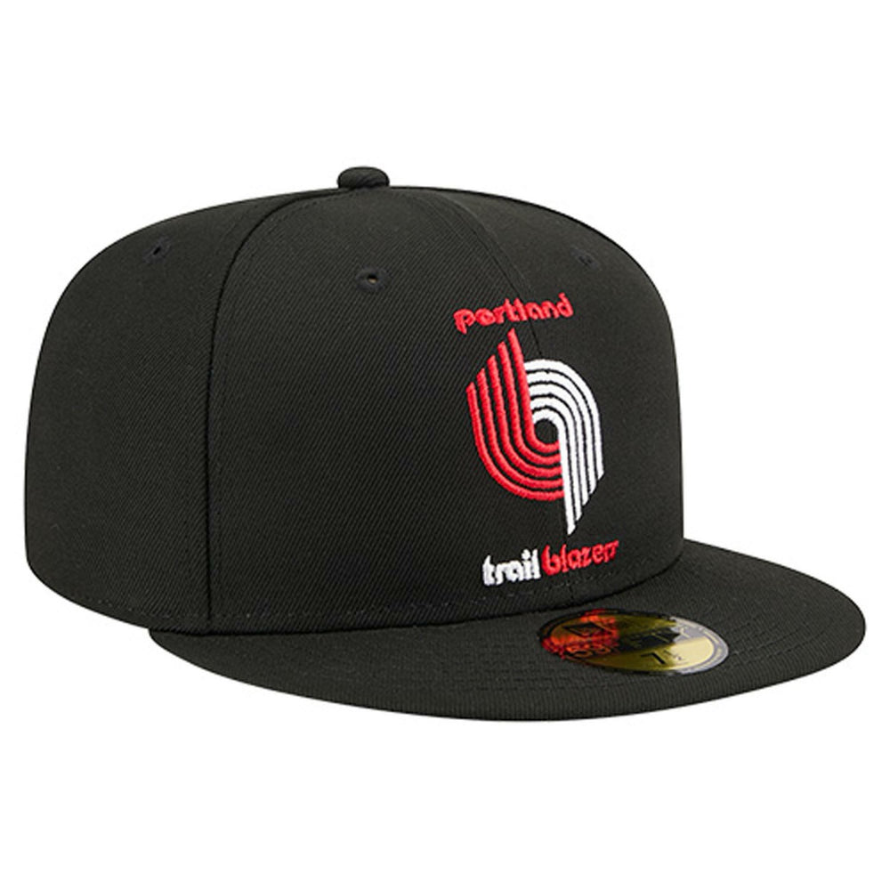 Portland Trail Blazers Core Logo 59FIFTY Fitted Hat Black - NBA