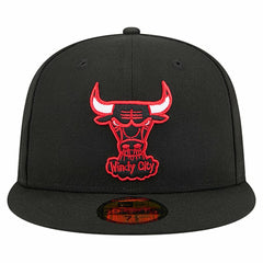 Chicago Bulls Core Logo 59FIFTY Fitted Hat Black - NBA