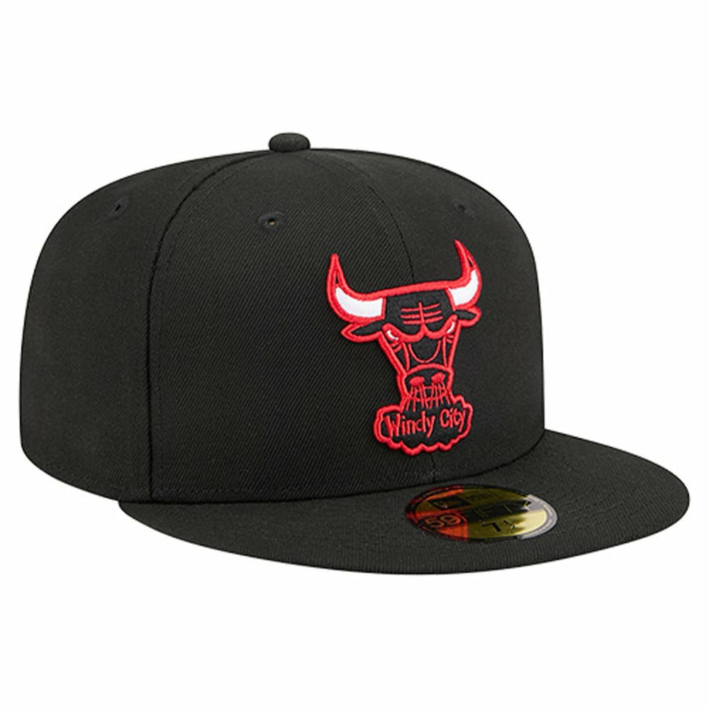 Chicago Bulls Core Logo 59FIFTY Fitted Hat Black - NBA