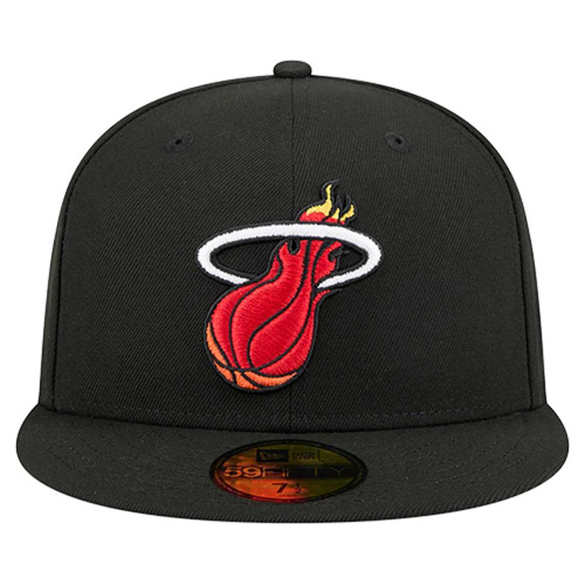 Miami Heat Core Logo 59FIFTY Fitted Hat Black - NBA