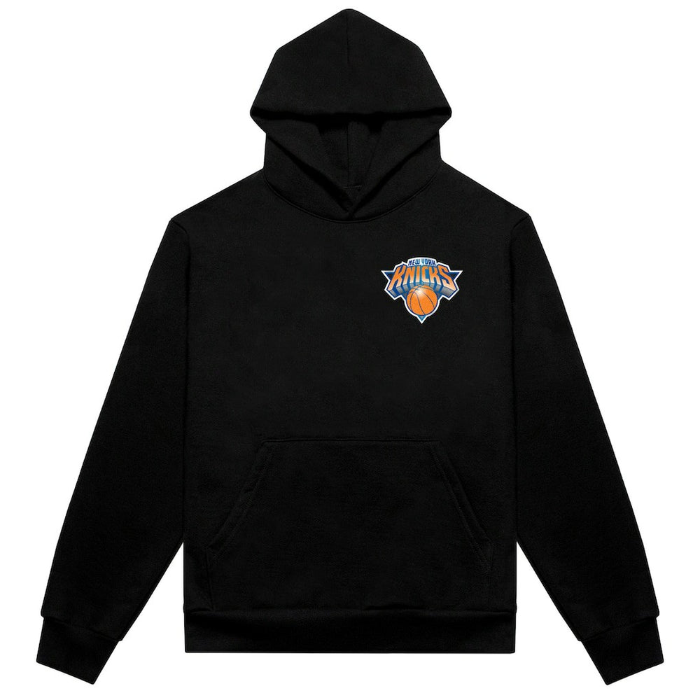 New York Knicks Authmade Vintage Metal Premium Heavyweight Pullover Hoodie Black - NBA