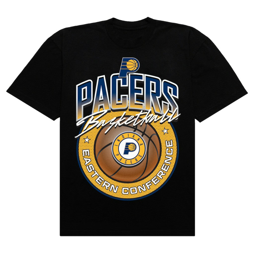 Indiana Pacers Authmade Basketball Mesh Premium T-Shirt Black - NBA
