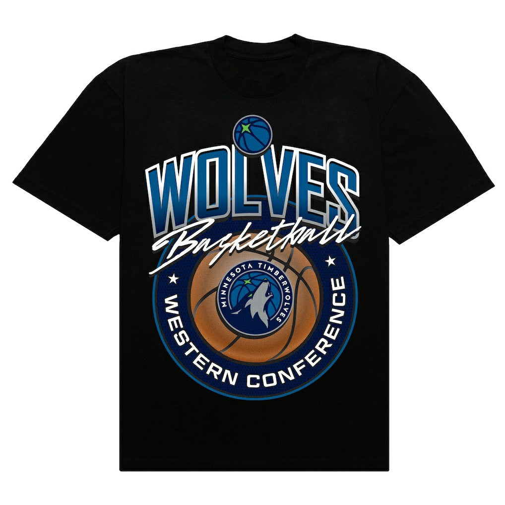 Minnesota Timberwolves Authmade Basketball Mesh Premium T-Shirt Black - NBA