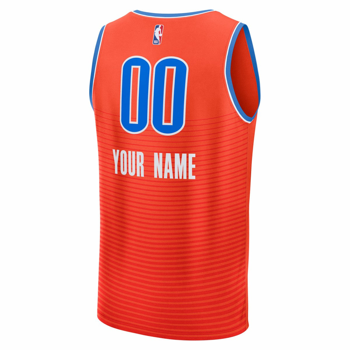 Oklahoma City Thunder Youth Fast Break Custom Jersey Statement Edition Orange - NBA