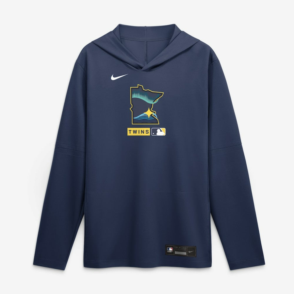 Minnesota Twins Nike City Connect Dri-FIT Long Sleeve Hooded T-Shirt - MLB