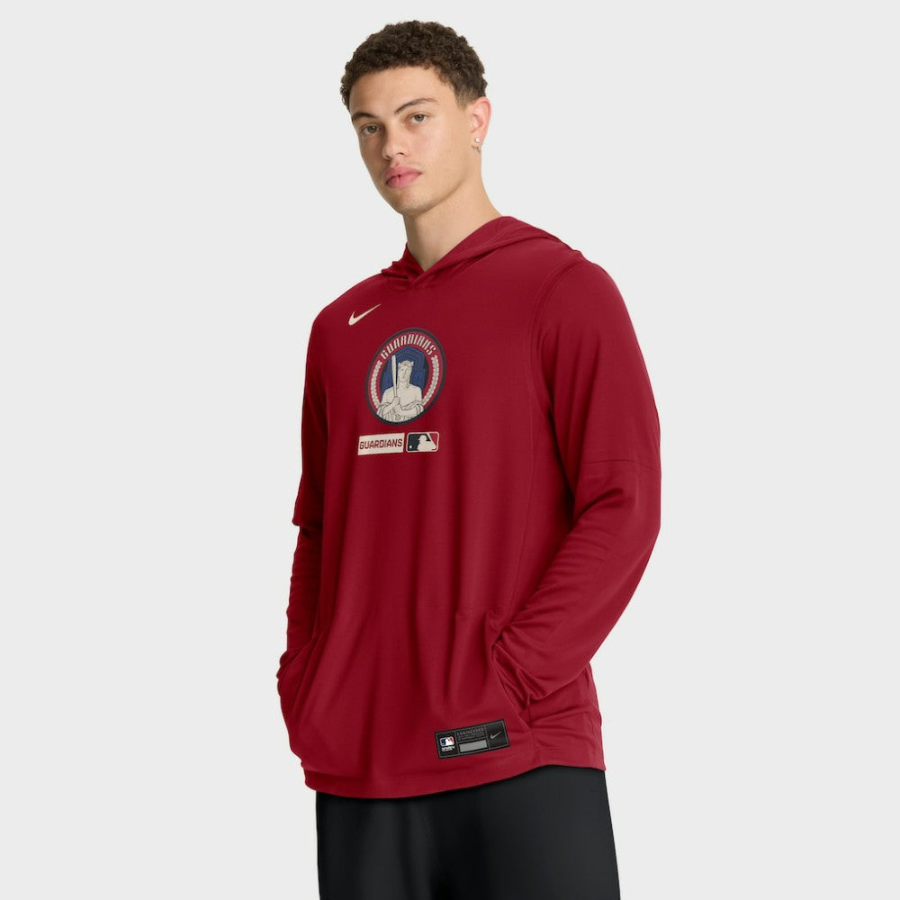 Cleveland Guardians Nike City Connect Dri-FIT Long Sleeve Hooded T-Shirt - MLB
